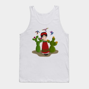 Frida Kahlo Doll 2 Tank Top